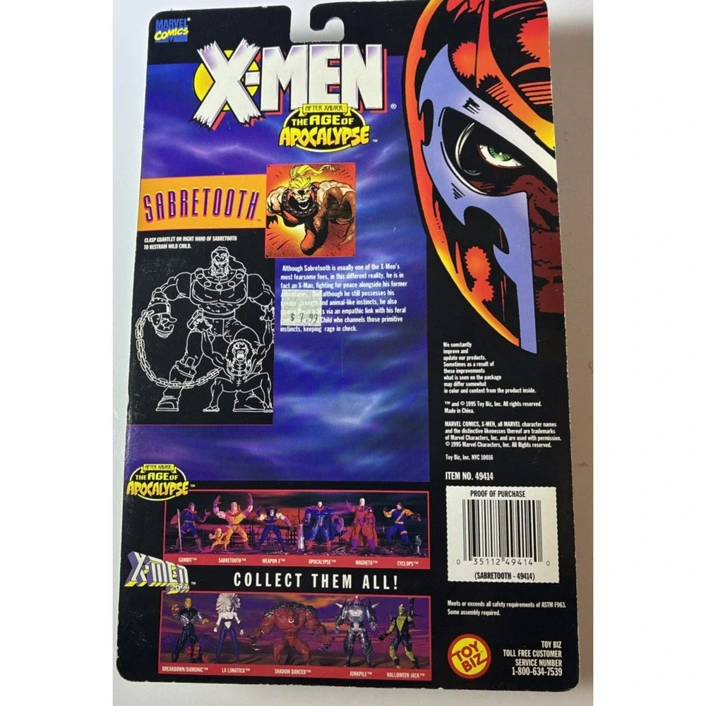 Mint Marvel Comics X-MEN Vintage 1995 The Age Of Apocalypse Sabertooth (01)